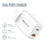 iQuick 45W GaN USB-A & USB-C Fast Dual Charger - Image 3
