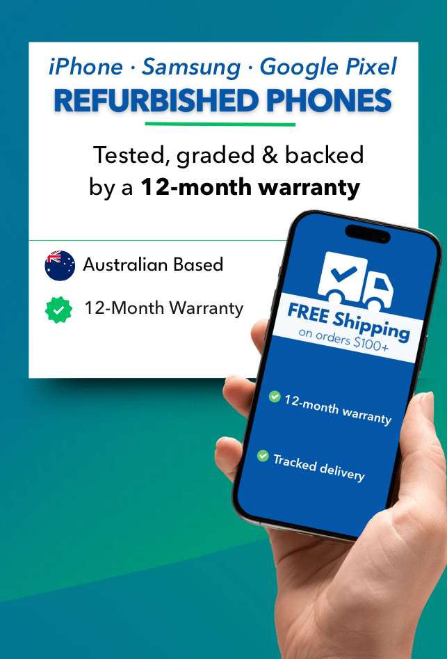 Refurbished iPhone, Samsung and Google Pixel phones with a 12-month warranty